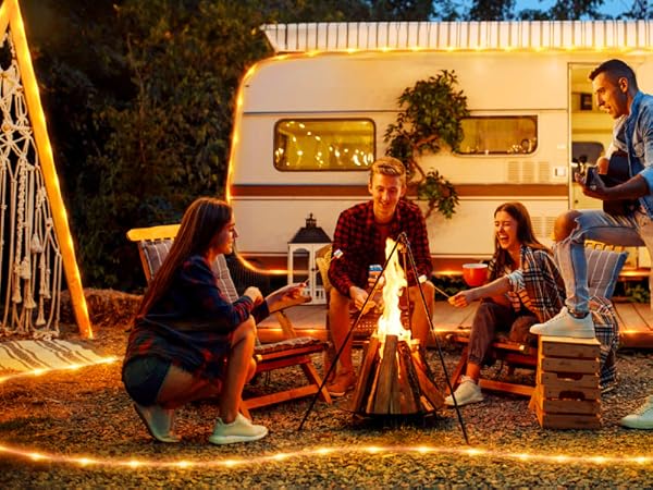 rope lights for camping