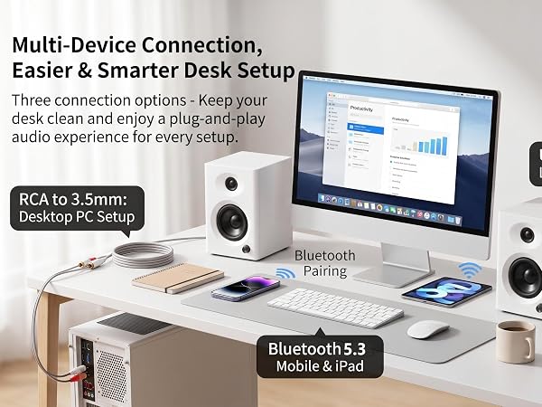 multi device connection desktop setup