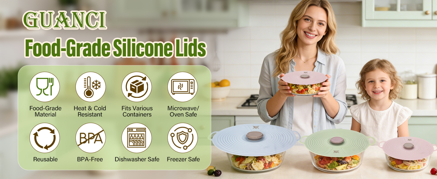 Silicone Lids for Bowl 3 Pack