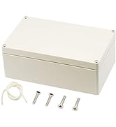 Zulkit Junction Box ABS Plastic Dustproof Waterproof IP65 Universal Electrical Boxes Project Encl...