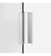 Shower Door Magnet - U Channel Door Frame with Clear Polycarbonate and Magnet for 3/8" Swing Glas...