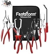 FASTSTORM Fuel Line Pliers Set 8 Pcs, Fuel Line Hose Clamp Removal Plier, Push Pin Tools, Relay P...