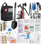 Survival Kit, 200 in 1, Gifts for Men Women Teenagers, Upgraded Survival First Aid Kit, Practical...