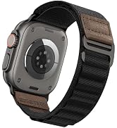 AHASTYLE Leather Design Compatible with Apple Watch Band Ultra 3 2 1 (49mm) | Series 11 10 9 8 7 ...