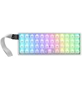 EPOMAKER Luma40 Low Profile Mechanical Keyboard with QMK/VIA & CNC Metal, Transparent PC Keycap, ...