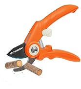 STAYGROW Pruning Shears, Garden Shears - 6.9" Garden Clippers, Gardening Scissors with Rust Resis...