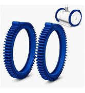 2 Pack 896584000-143 Blue Front Tire Kit with Super Hump, Compatible with Hayward Poolvergnuegen ...
