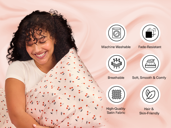 mulberry soft curls cool things buy teens cherry pillowcase skin care zipper cozy sheets hair room