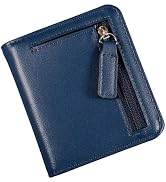 XZVXZV Small Wallet Women RFID Blocking Leather Bifold Compact Card Holder Wallet for Women With ...