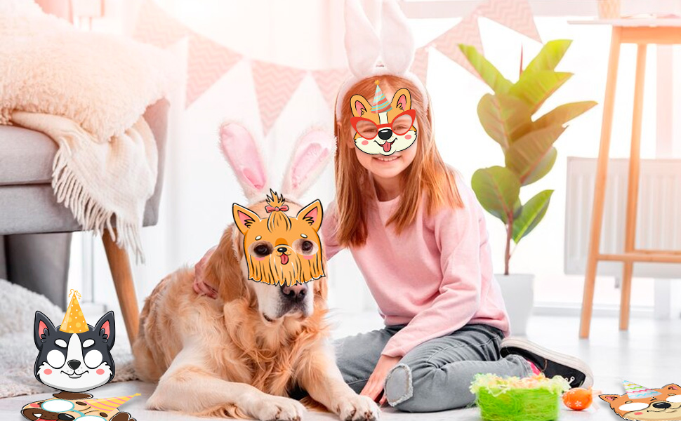 puppy party mask