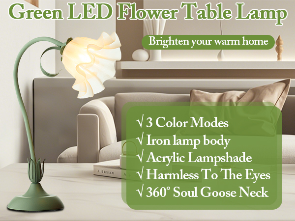 flower desk lamp