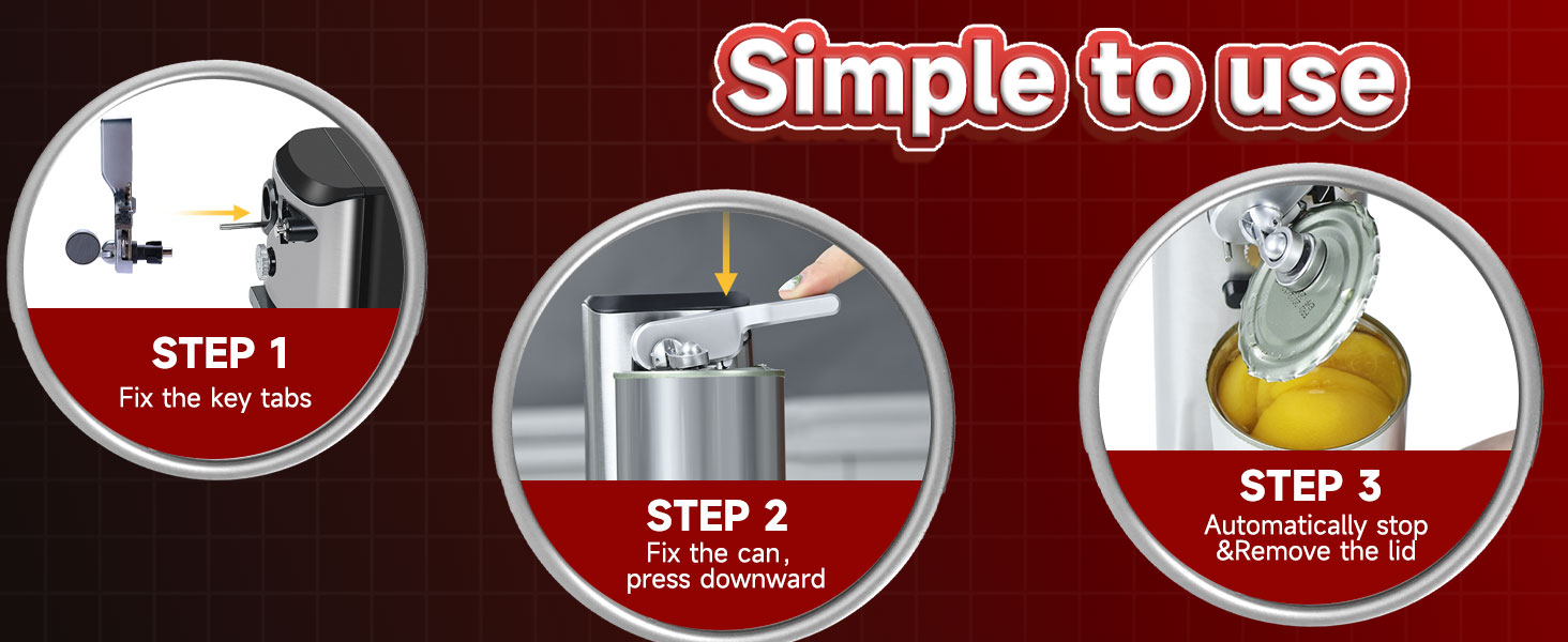 NK-0683 One-Touch Operation: Effortlessly open cans with just the press of a lever for convenience.