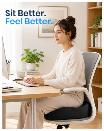 Sit Better. Feel Better.Ergonomic Seat Cushion