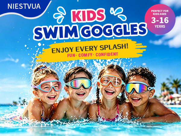 Swim Goggles for Boys Girls
