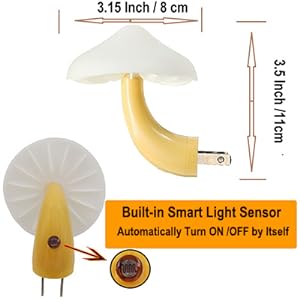 cute mushroom night light