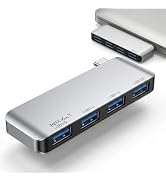 USB C Hub, 4-Port USB 3.0 Hub USB C to USB Adapter for MacBook Pro/Air | USB C to USB, 4 Ports, U...