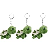 Jowxsx Green Mini Sea Creatures Turtle Doll Keychain Gift Plush Key Cartoon Bag Pendant Auto Anim...