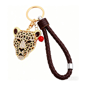 Cute Cheetah Head Purse Key Ring