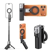 AMAZEAR Phone Camera Grip with Selfie Stick Tripod, Cellphone Accessories with Detachable Wireles...