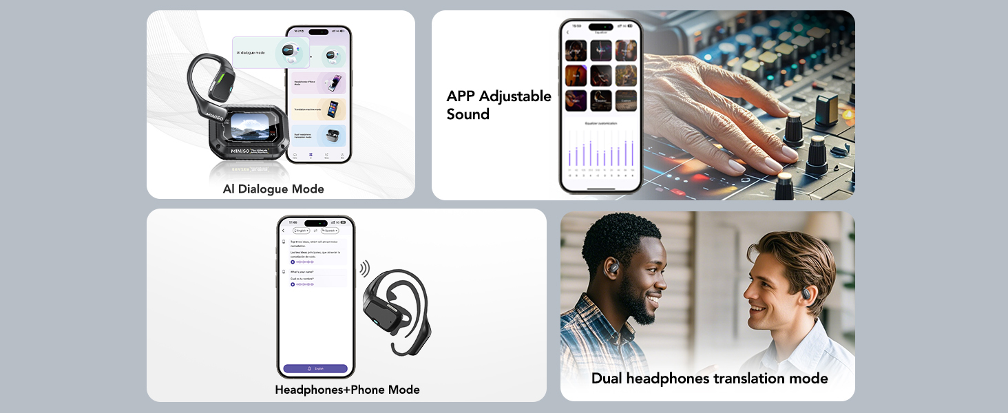ai translation earbuds real time translator earbuds Headphones traductor translating earbuds