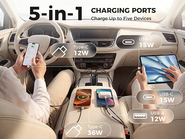 car charger retractable