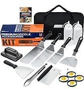 OUII Flat Top Griddle Accessories Set for Blackstone and Camp Chef Griddle - 14 Pieces Set with G...