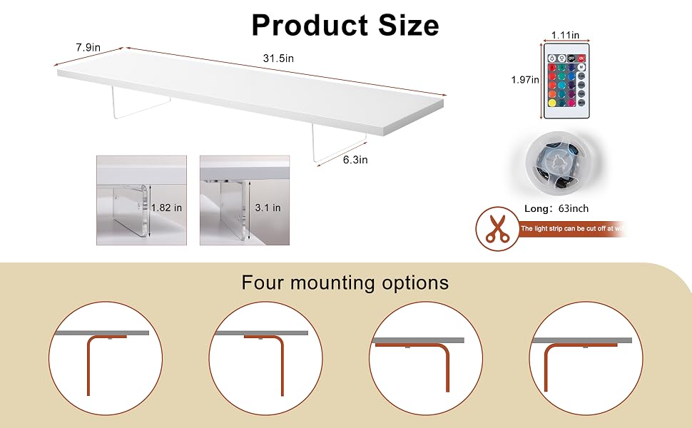 Monitor stand size