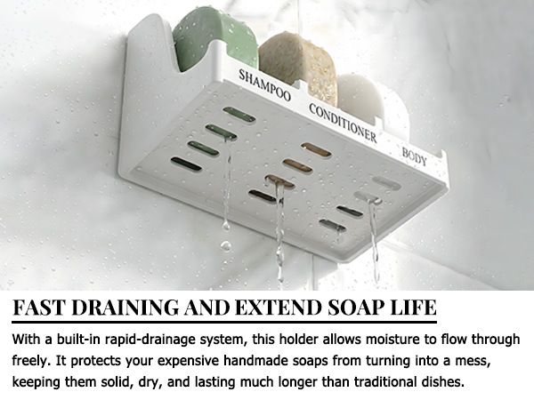3-compartment soap holder 2 - m