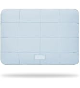 Linpr Puffy Laptop Sleeve 14 Inch Matte Blue, Waterproof Carrying Case Bag for Women, Fluffy Comp...