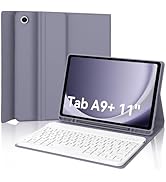 Keyboard Case for Samsung Galaxy Tab A9 Plus/A9+ 5G 11”(SM-X210/X216/X218), Detachable Wireless B...