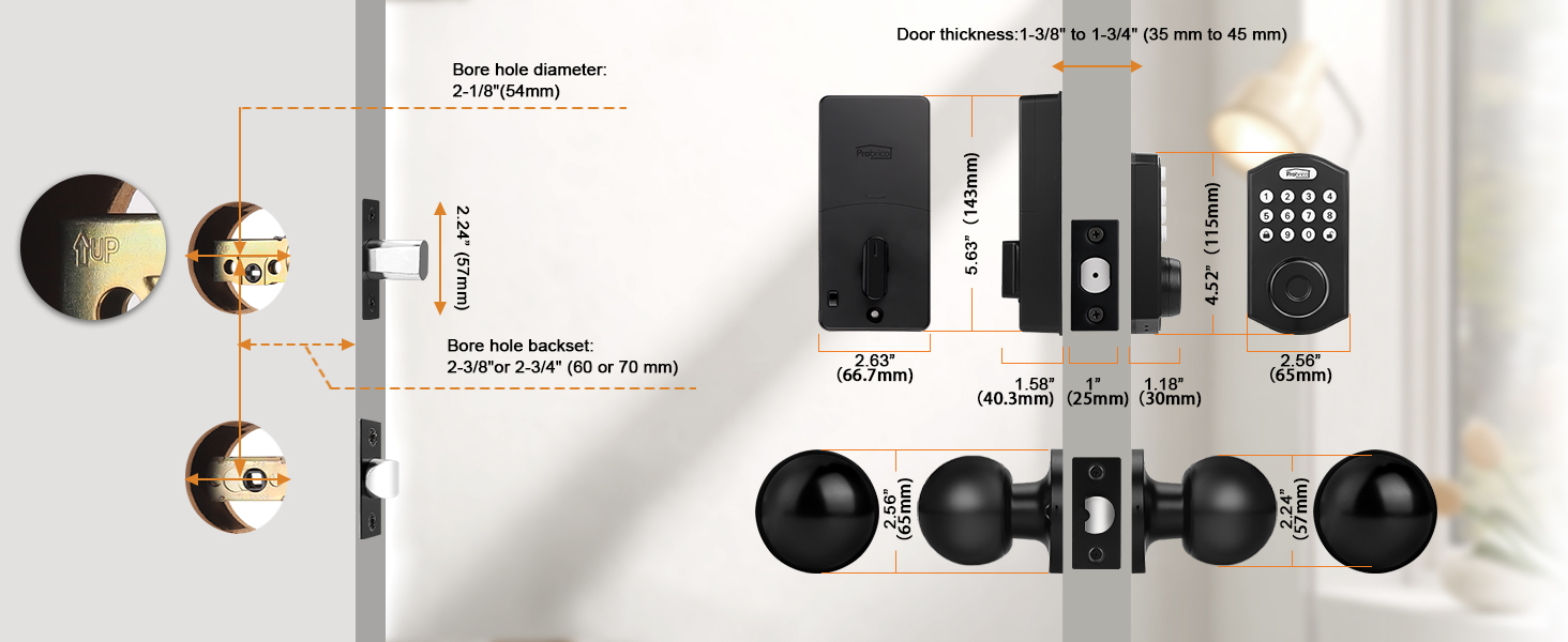 smart deadbolt with door knob