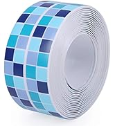 Waterproof Caulk Tape 1.5in x 10.5ft Decorative Self-Adhesive Sealing Strip for Kitchen Bathroom ...
