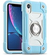 MARKILL Compatible with iPhone XR Case 6.1 Inch with Ring Stand, Heavy-Duty Military Grade Shockp...
