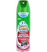 Scrubbing Bubbles Bathroom and Shower Cleaner Aerosol, Foaming Action Bathroom Grime Fighter Remo...