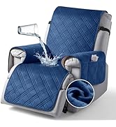 TAOCOCO 100% Waterproof Recliner Chair Cover, Velvet Recliner Covers for Recliner Chair with Pock...