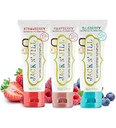 Jack N' Jill Natural Toddler Toothpaste - Fluoride Free Training Toothpaste for Toddlers 1-3, 40%...