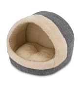 Best Pet Supplies Dog House Bed Crate Mat Tent Indoor Round Soft Plush for Small, Medium, and Lar...