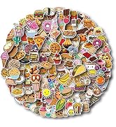 Cute Food Vinyl Stickers Pack for Water Bottles, Waterproof, Matte, 200 Pieces