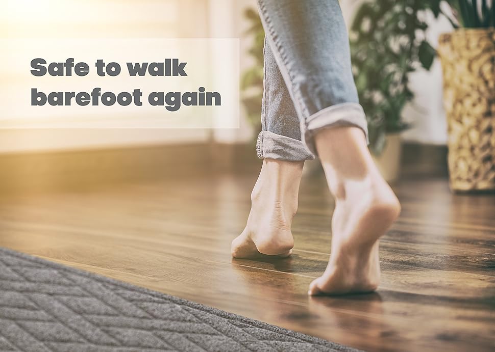 Safe to walk barefoot again