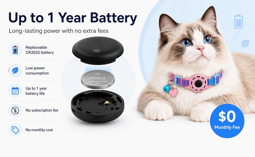 Pet GPS Tracker Collar for Cats
