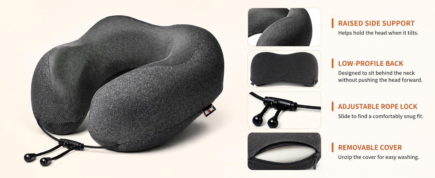neck pillow travel pillow cervical neck pillow memory foam pillows airplane travel essentials