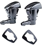 VEELECP Set of 2 Windshield Washer Nozzle Kit Compatible for 2005-2016 Jeep Grand Cherokee 2005-2...