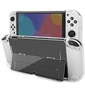 TIKOdirect Transparent Case Compatible with Nintendo Switch OLED, Dockable Clear Protective Cover...