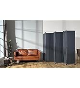 MAYOLIAH 6 Panel Room Dividers Folding Privacy Screen, 10ft Wide 6ft Tall Partition Office Walls ...