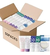 Individually Wrapped Toiletries Set Bulk, Travel Size 0.7 Fl oz Mini Body Wash Body Lotion Shampo...
