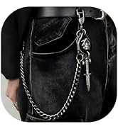 SISICHIC Sword Pants Pocket Chain Belt: Cool Jean Wallet Chain, Rockstar Streetwear Goth Punk Sku...
