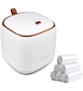 Mini Trash Can 1.6L/0.4 Gallon with Trash Bags 180pcs, Tiny Small Desktop Trash Bin with Lid, Cou...