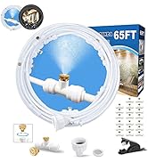 Mister System for Outside Patio 65Ft (20M), Outdoor Misting System, Patio Misters for Cooling, Ba...