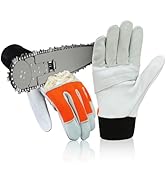 Intra-FIT Chainsaw Gloves Saw Protection on Left Hand Back, Cut-Resistance Gloves EN ISO 11393-4,...