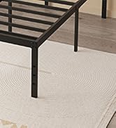 Maenizi 20 Inch King Bed Frame No Box Spring Needed, Heavy Duty King Platform Bed Frame Support U...